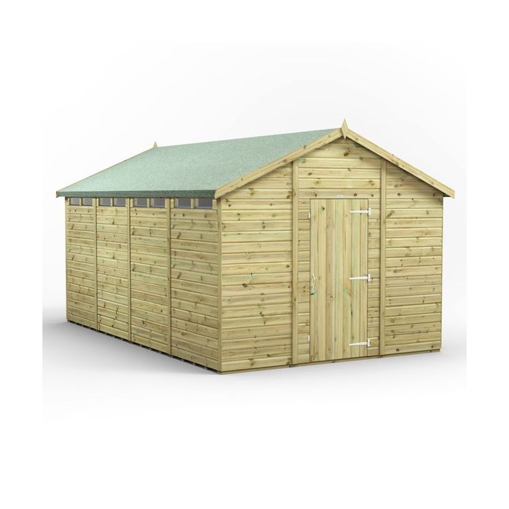 16x10 Premium Powersheds Security Apex