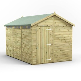 12x8 Premium Powersheds Security Apex