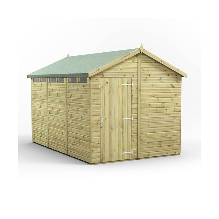12x8 Premium Powersheds Security Apex