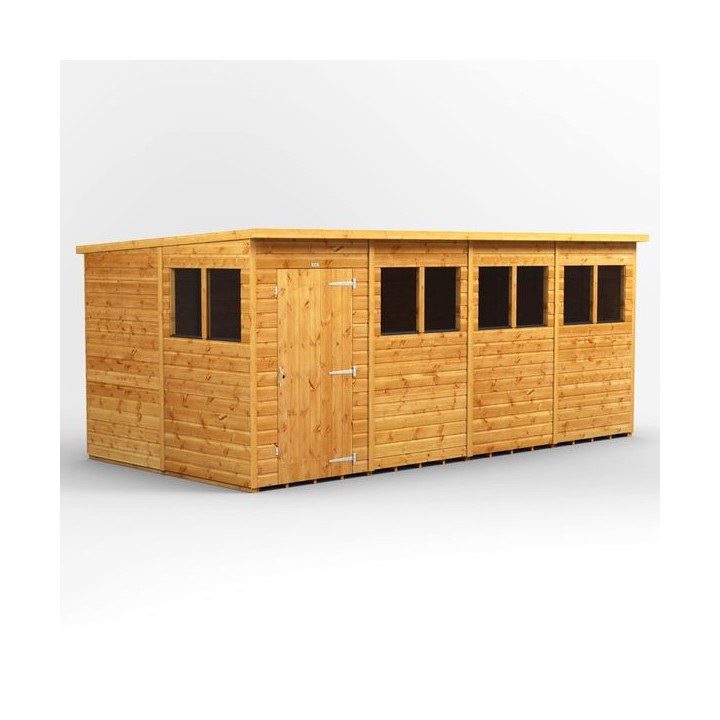 16 x 8 Power Pent Garden Shed