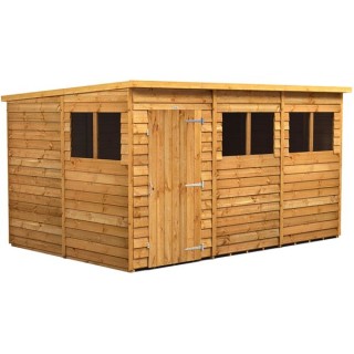 12 x 8 Power Overlap Pent Shed