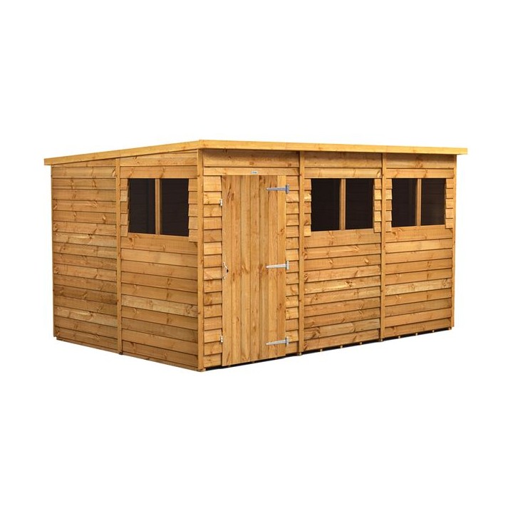 12 x 8 Power Overlap Pent Shed