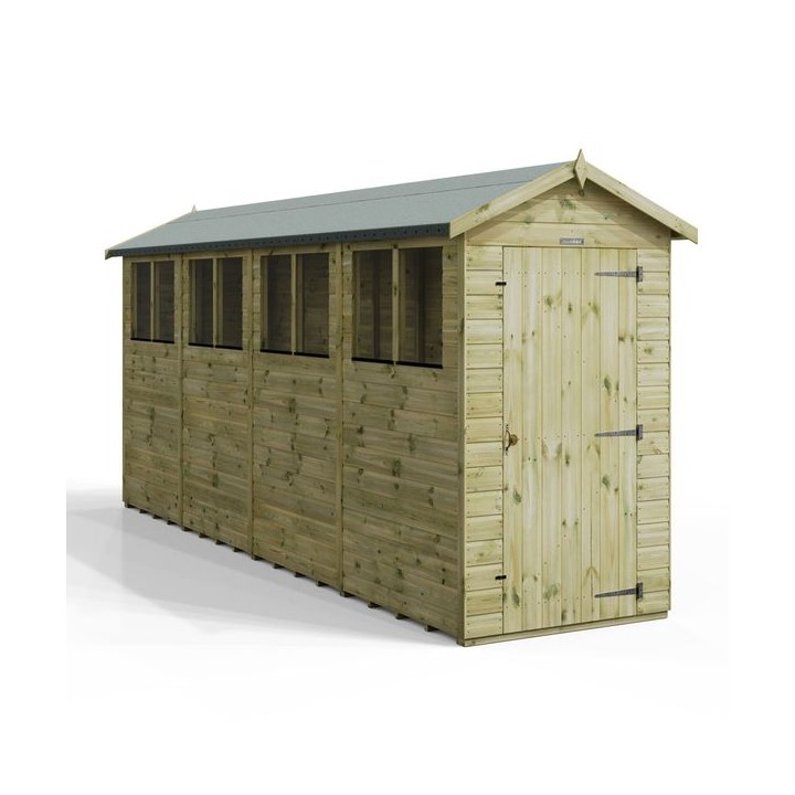 16x4 Premium Powersheds Apex