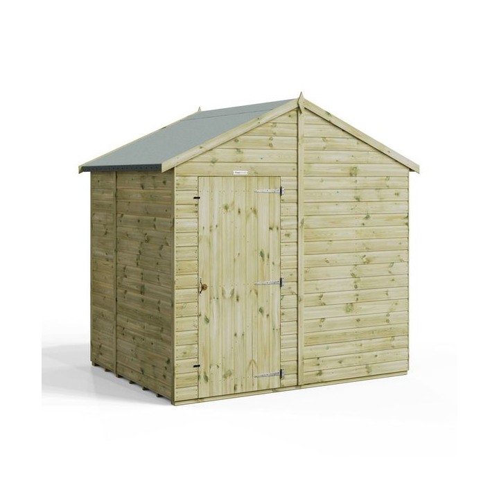 6x8 Premium Powersheds Apex No Windows