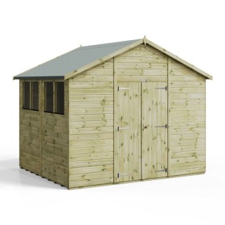 8x10 Premium Powersheds Apex Double Doors