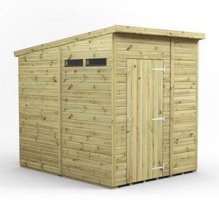 6x8 Premium Powersheds Security Pent