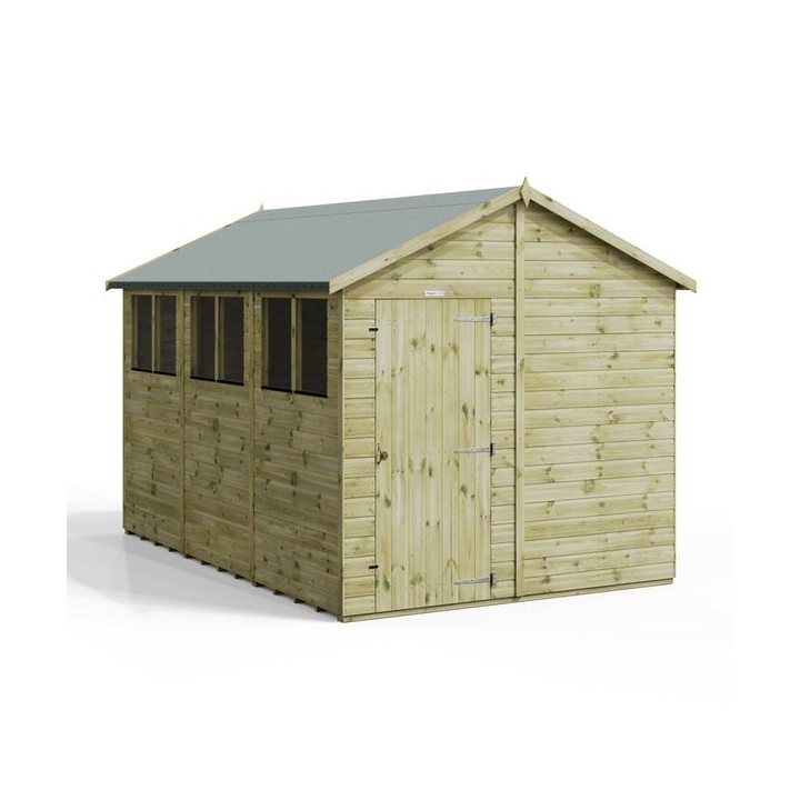 12x8 Premium Powersheds Apex