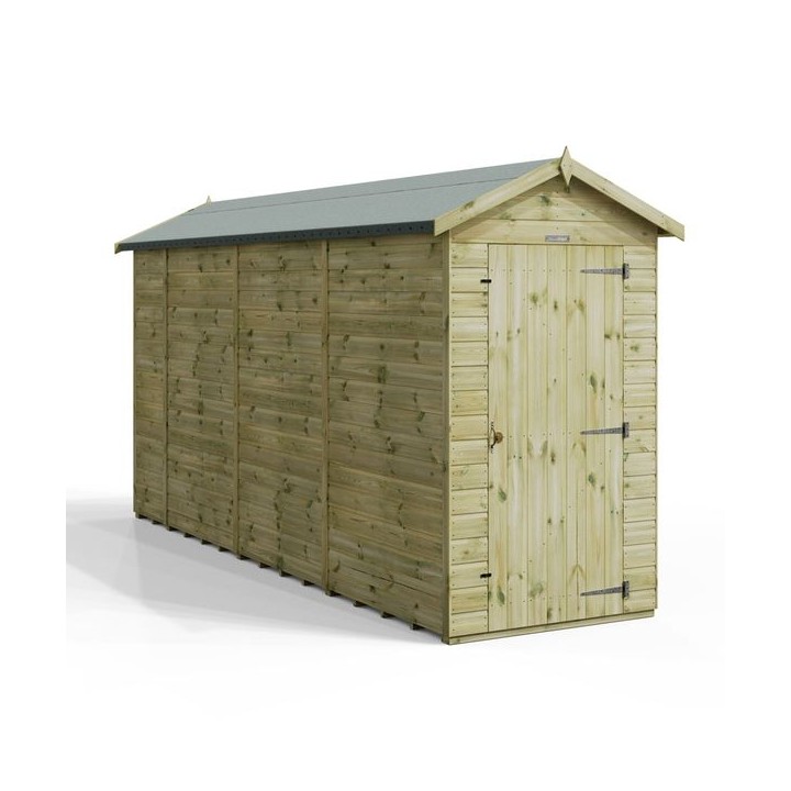 14x4 Premium Powersheds Apex No Windows