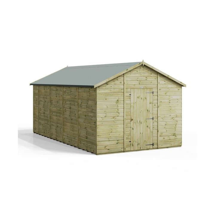 18x10 Premium Powersheds Apex No Windows