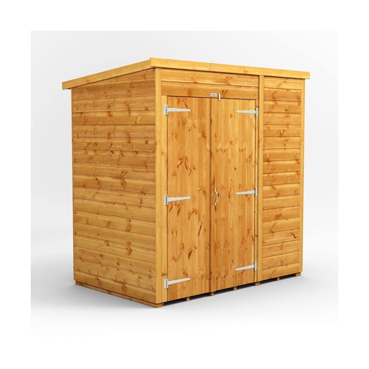 6 x 4 Power Windowless Pent Double Door