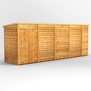 18 x 4 Power Overlap Pent Double Doors No Windows