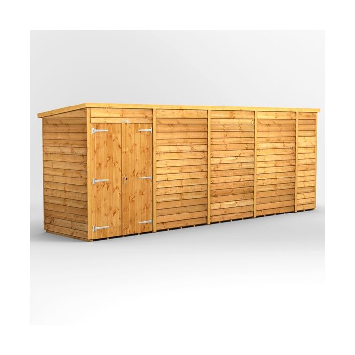 18 x 4 Power Overlap Pent Double Doors No Windows