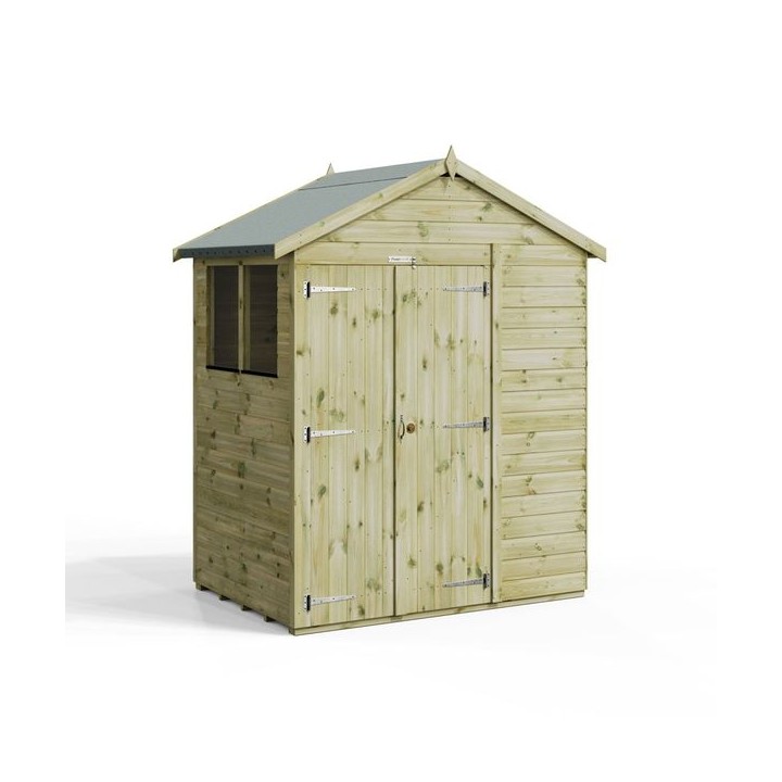 4x6 Premium Powersheds Apex Double Doors