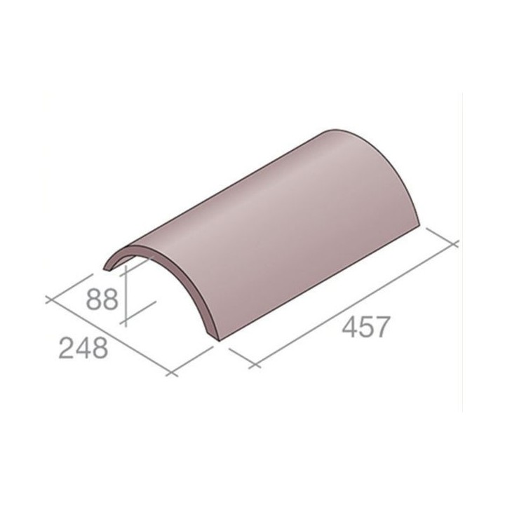 Marley Standard Fittings Segmental Ridge Antique Brown - Pallet of 120
