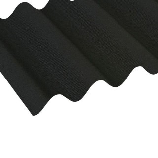 Ariel Coroline Corrugated Roofing Sheet Black 2000x950mm