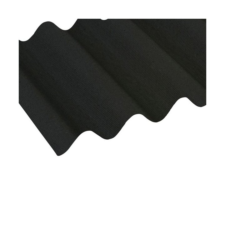 Ariel Coroline Corrugated Roofing Sheet Black 2000x950mm