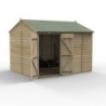 Beckwood 10x8 Reverse Apex Shed No Windows Double Door