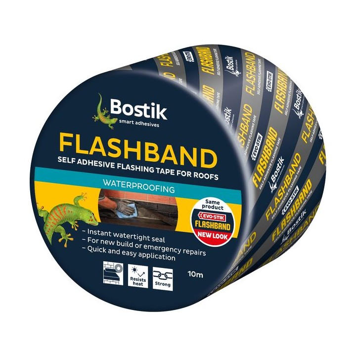 Evo-stik Flashband Self Adhesive Flashing Tape Grey 150mm x 10m