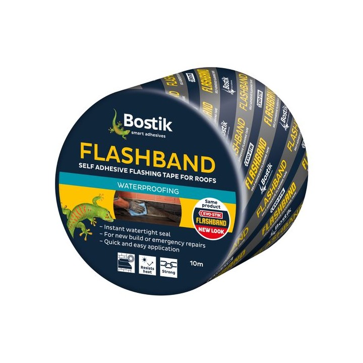 Evo-stik Flashband Self Adhesive Flashing Tape Grey 100mm x 10m