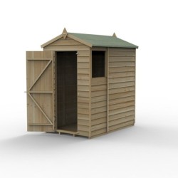 4LIFE Apex Shed 4 x 6 - Single Door - 1 Window Installation