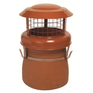 Mad High Birdguard Powder Coated Terracotta Chimney Cowl