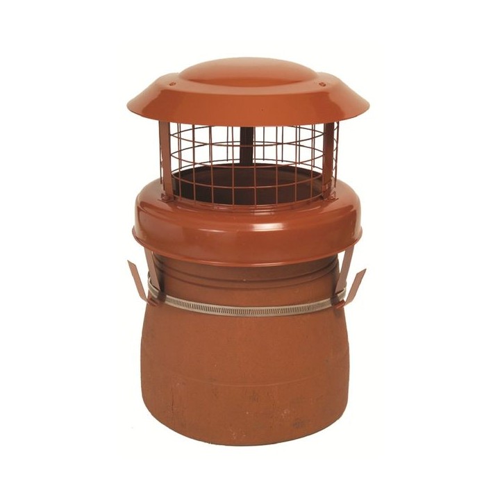 Mad High Birdguard Powder Coated Terracotta Chimney Cowl