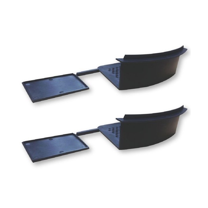 Easy Trim Easyverge Starter And End Cap Grey - Pack Of 2