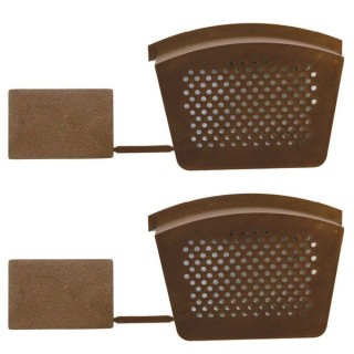 Easy Trim Easyverge Starter And End Cap Brown - Pack Of 2