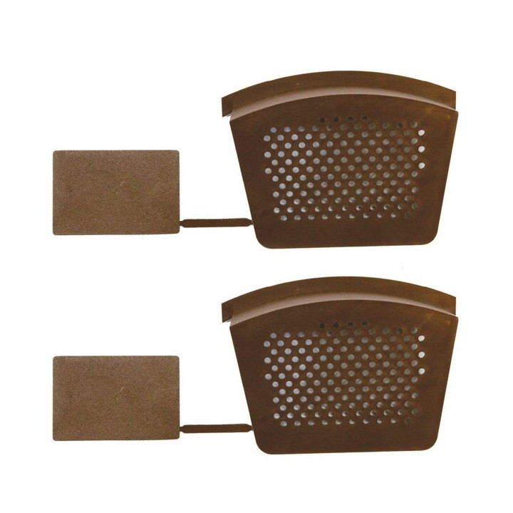 Easy Trim Easyverge Starter And End Cap Brown - Pack Of 2