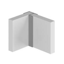 Multipanel Wall Panel Profile Type 100 Flush Corner Profile Black