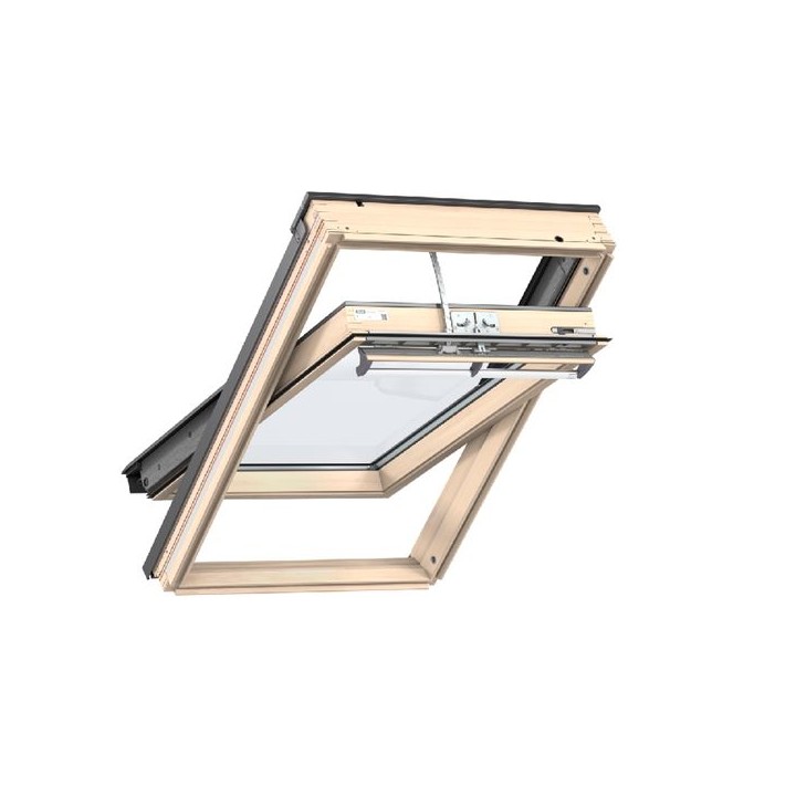 VELUX Solar Centre Pivot Roof Window Clear Lacquered 940mm x 160mm GGL PK10 307030