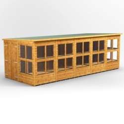 20 x 8 Power Pent Double Door Potting Shed