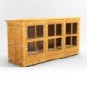 12 x 4 Power Pent Double Door Potting Shed
