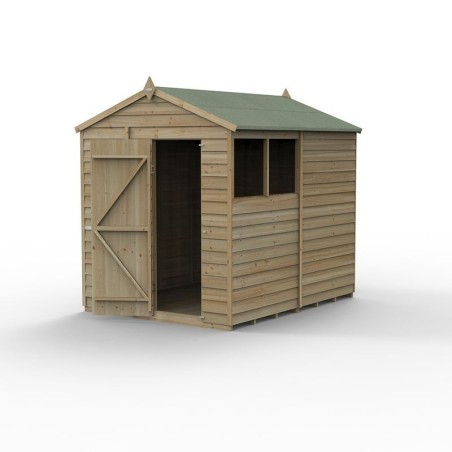 4LIFE Apex Shed 6 x 8 - Single Door - 2 Window Installation