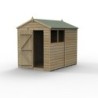 4LIFE Apex Shed 6 x 8 - Single Door - 2 Window Installation