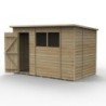 4LIFE Pent Shed 10 x 6 - Single Door - 2 Windows Home Delivery