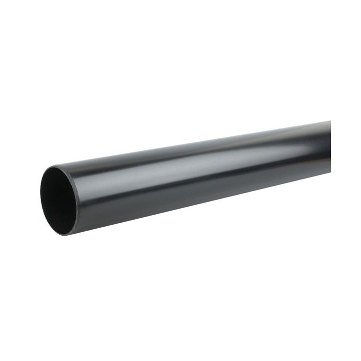 Wavin OsmaSoil plain ended pipe 110mm black 3m