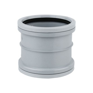 Wavin OsmaSoil D/S repair coupler 110mm grey