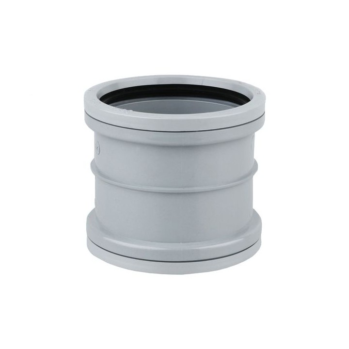Wavin OsmaSoil D/S repair coupler 110mm grey