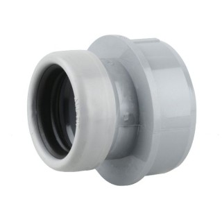 Wavin OsmaSoil S/S boss adaptor (ring-seal) 32mm grey