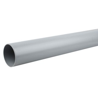 Wavin OsmaSoil plain ended pipe 110mm grey 3m
