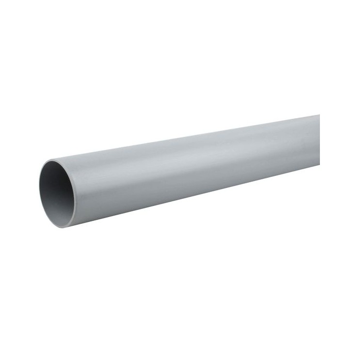 Wavin OsmaSoil plain ended pipe 110mm grey 3m