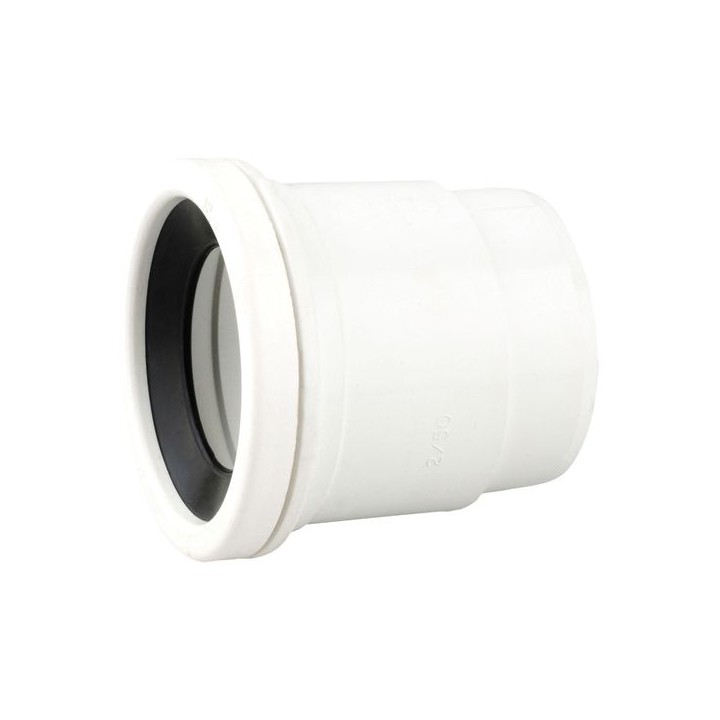 Wavin OsmaSoil S/S boss adaptor (ring-seal) 50mm white