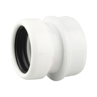 Wavin OsmaSoil S/S boss adaptor (ring-seal) 40mm white