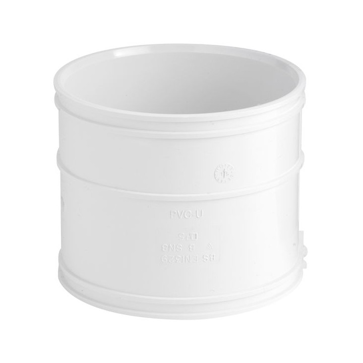 Wavin OsmaSoil D/SW double socket coupler 110mm white