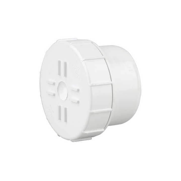 Wavin OsmaSoil plain ended access plug 110m white