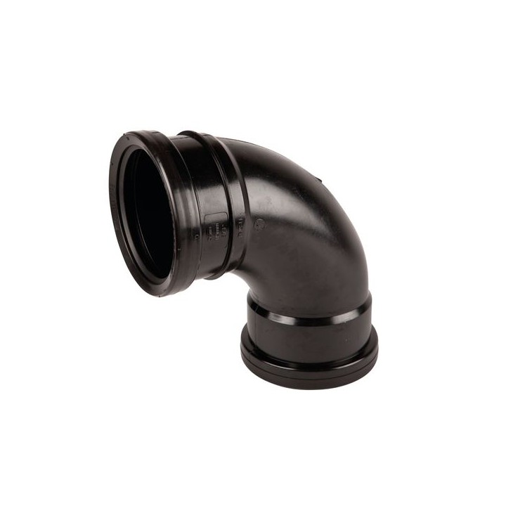 Wavin OsmaSoil D/S tight radius bend 87.5° 110m black