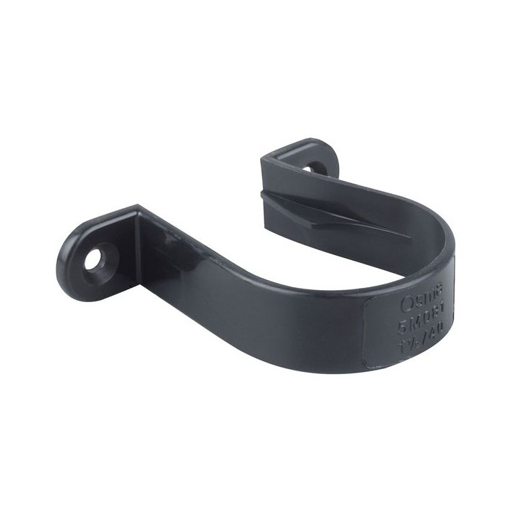 Osma Waste Solvent Weld Pipe Bracket Black 40mm