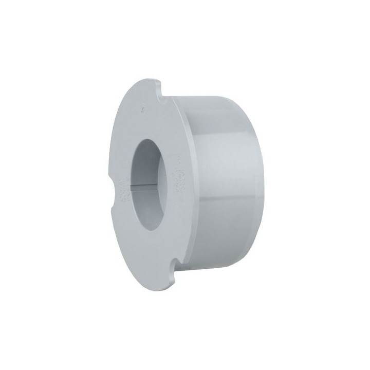 Wavin OsmaSoil plain ended socket plug 110m grey