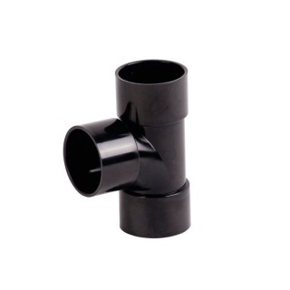 Wavin Osma Waste solvent weld tee 87.5° 40mm black